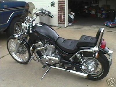 The love of my life... - This is my Suzuki 800 Intruder. I've discovered I like her better than most anything in my life...