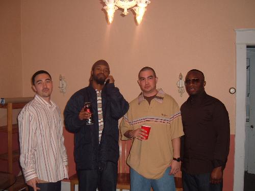 One of my new yea'rs preps - My boy Kashmere,Santana,Ernest and I before we went to the club