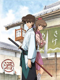 Kazemakase Tsukikage Ran - This series details the adventures of a wandering female samurai and a Chinese martial arts 'expert' who playfully refers to herself as Myao-oneesan.  Tsukikage Ran, the main character, is a female ronin whose swordsmanship is second to none, while Myao`s commands the often amusing but deadly display of NekoTekken (Cat Iron Fist). Together, they form an unstoppable crime fighting duo.  Each episode builds up to an amazing sword-action sequence which are all spectacularly animated and choreographed, with comic relief supplied by the oft boastful and hilariously over-the-top Myao.  The series plays with many themes typical to 'feudal-Japan-anime' like corruption, Yakuza, and the search for really good sake.
