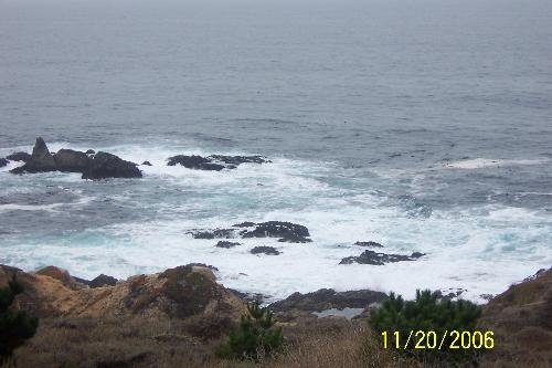 Coastline - This was on a recent trip towards beautiful BIG SUR, CA. On one side is a beautiful coast and on the other awesome looking rocks and mountains.  Its one of the most funnest and best drives as well! :)