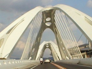 A beautiful bridge on a highway in Japan -   I was in Japan last year for a few months. I took this in Aichi province, near Nagoya. Beautiful country. More pictures coming soon.