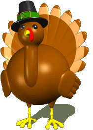 Happy Thanksgiving - turkey pilgrim