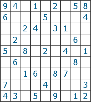 sudoku - a game 'sudoku''