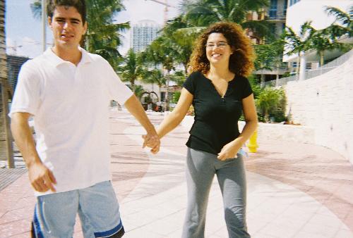 good time together - Me and my with wandering around Miami.