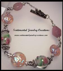 A bracelet that I recently made and sold on Ebay - This is a Handmade Lampwork Bracelet that I made and sold on Ebay :)....