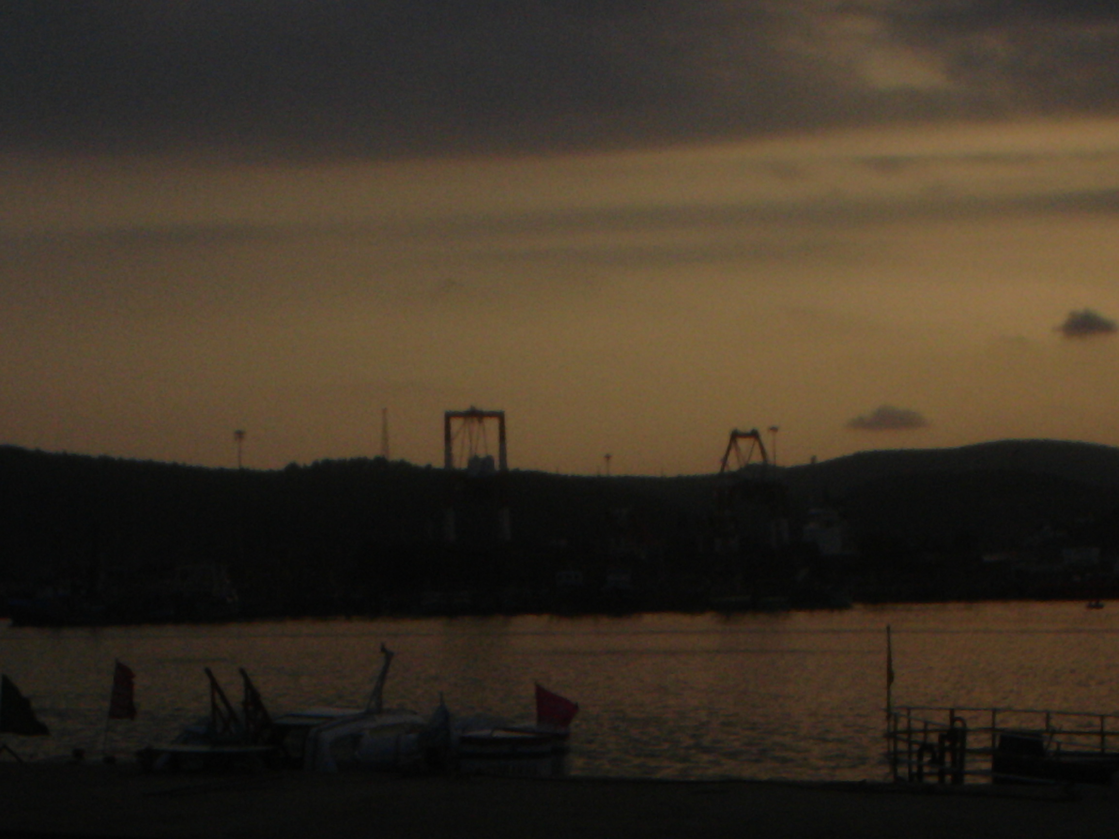 Harbour - This is Visakhaptnam's harbour . It is a natural harbour