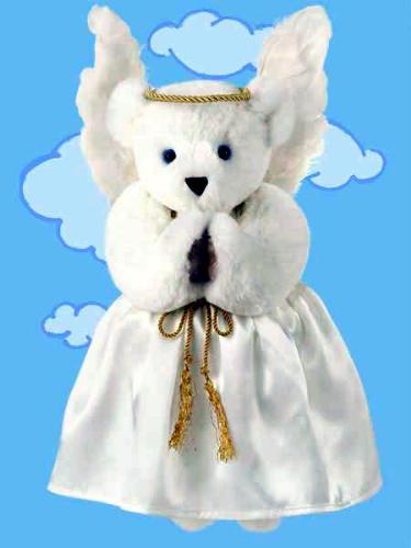 A teddy bear - a teddy bear dressed as an angel