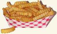 French fries - This is a basket of French fries.