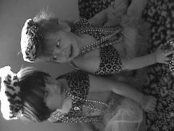 this is a photo of my girls playing dress up