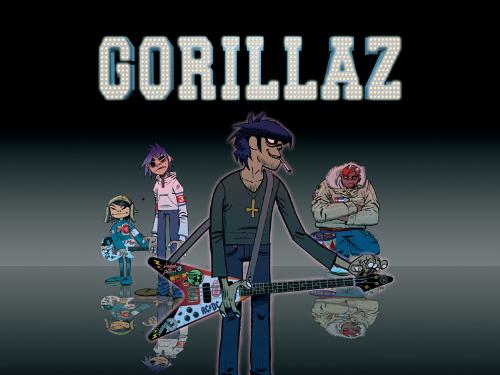 Gorillaz - Gorillaz is a virtual band, composed of four fictional animated band members: 2D, Murdoc, Noodle and Russel. The band was created by Damon Albarn from the Brit-pop band Blur, and Jamie Hewlett, the co-creator of the comic book Tank Girl. Their style is broadly 'alternative', but with a large number of other influences.  The band's first album, 2001's Gorillaz, sold over 6 million copies and earned them an entry in the Guinness Book of Records as the Most Successful Virtual Band.[1] Their second studio album, Demon Days, was released in 2005 and included the hit singles 'Feel Good Inc.', 'DARE', 'Dirty Harry' and 'Kids With Guns / El Mañana.' Demon Days went double Platinum in the U.S., triple Platinum in the UK, and earned five Grammy award nominations for 2005 and won one of them in Best Pop Collaboration with Vocals category.  The people behind Gorillaz, Damon Albarn and Jamie Hewlett, formed the group in April 1998.[citation needed] They originally identified themselves as 'Gorilla', and the first song they recorded was 'Ghost Train' (1998),[citation needed] later released as a B-side on their single 'Rock the House' and the B-side compilation 'G-Sides'. The creative trio of musicians behind Gorillaz' first incarnation, Damon Albarn, Del tha Funkee Homosapien and Dan the Automator had previously worked together on the track 'Time Keeps on Slipping' for Deltron 3030's debut album. This can be seen as the genesis of the musical style that continued into Gorillaz' first album.  The band's first release was the Tomorrow Comes Today EP, released in 2000. It was very well received in the UK underground music scene and generated a lot of word-of-mouth advertising, as well as a large shroud of mystery over who was behind Gorillaz and what could be expected from the band in the months to come. Promo outlets circulated a booklet with the fictional backstory behind the cartoon band.  The band's official website, www.gorillaz.com, is a virtual representation of Kong Studios, the band's fictional studio and home. Inside, visitors can browse through each member's bedroom, their recording environment and even the hallways and bathrooms. Each room also has bonus surprises and games to play: for example, the lobby has a remix machine, the cafeteria contains the message board on the wall and Murdoc's Winnebago (accessible only by using the enhanced section of the Gorillaz album) contains a voodoo doll of 2D. Each member also has his or her own computer which contains pictures, samples used in various Gorillaz songs, their favorite websites and their e-mail inboxes. Because of the nature of the site, an official fansite, fans.gorillaz.com, was created to hold the standard band website information, including news, a discography and the band's touring schedules.  The band's first single, 'Clint Eastwood', was released on March 5, 2001. It became a smash hit and put Gorillaz into the global spotlight. Due to this, the fictional band members' Hotmail accounts were abandoned (and later hacked) and the inboxes on the site were never updated. Later that same month, their first full-length album, the self-titled Gorillaz was released, producing four singles: 'Clint Eastwood', '19-2000', 'Tomorrow Comes Today', and 'Rock the House'.  Each of the singles' videos contained humorous and often ridiculous storylines and imagery, though 'Clint Eastwood' and '19-2000' were the only singles to break through the American music scene. '19-2000 (Soulchild Remix)' became popular after being featured in both an Icebreakers commercial, as well as in EA Sports' FIFA 2002. Also the trumpets from the song 'Rock the House' can be heard in various MTV shows. The video for 'Tomorrow Comes Today' was only broadcast once in the U.S. on Toonami as a 'Midnight Run' special where they played animated music videos from Gorillaz, Daft Punk, and Kenna.  Around this time, a half-hour TV mockumentary entitled 'Charts Of Darkness' was released. It follows Channel 4 news reporter Krishnan Guru-Murthy attempting to track down Albarn and Hewlett after they were placed in an insane asylum. The special also interviews Rachel Stevens of S Club 7 fame and a few of the band's voice talents, who had been given roles to play.  The end of the year brought the song '911', a collaboration between the Gorillaz and rap artists D12 (without Eminem) and Terry Hall about the September 11, 2001 attacks. Meanwhile 'G-Sides', a compilation of the B-sides from the first three singles was released in Japan and quickly followed with international releases in early 2002. The new year also saw a complicated performance at the 2002 Brit Awards, featuring the band in 3D animation, weaving in and out of each other on four large screens along with rap accompaniment by Phi Life Cypher. Finally, 'Laika Come Home', a dub remix album, containing most of the tracks from 'Gorillaz' reworked by Spacemonkeyz, was released in June 2002. The single to follow, 'Lil' Dub Chefin'', contained an original track by the Spacemonkeyz titled 'Spacemonkeyz Theme'.
