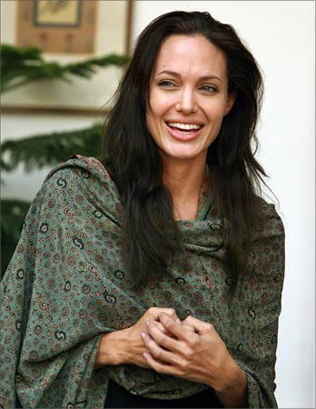 Angelina jolie - Her statements were made in her first interaction with reporters since she arrived in India in October. She also said, “I have, since I have been here, spent time with Indian people and we spoke about concerns for disabled people, children and orphans.''