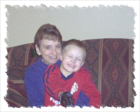 me and my grandson, Raimond - an older picture of one of my grandchildren, Raimond