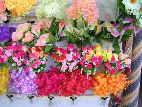 flower arrangement at floral show at Mysore, India - Photographed at Mysore floral show