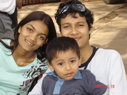me n my nephew - dat ws clicked at a place called mahabaleshwar my whole family went der for a picnic on d weekend as it ws my parents' 41st anniversary!