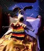 Gromit knits!