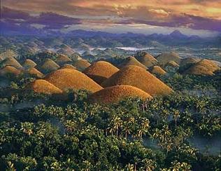 Chocolate Hills - The picture is depecting Chocolate Hills in Bohol, Philippines.