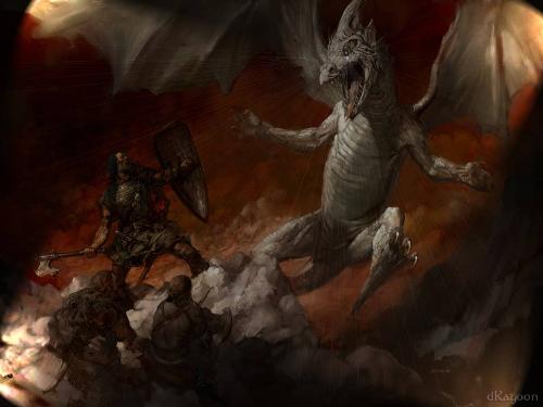 Fantasy - Battle with a Dragon