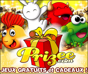 Prizee - Prizee is a very nice French game that offers real prizes.