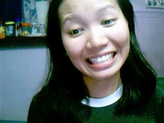 big smile - captured when i was alone in the cafe