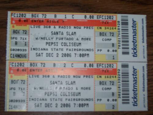 Concert tickets - Tickets to the concert Santa Slam