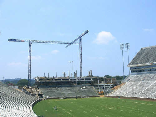 Clemson Tigers HomeComing Game pt. 98 - Picture of the empty stadium.