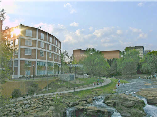 Clemson Tigers HomeComing Game pt. 99 - Picture of outside the stadium and the parking lot everybody is gone now.