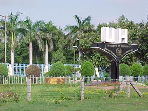 University of Hyderabad - University of Hyderabad at Gachchibowli . also known as  Hyderabad Central University .  It is one of the prestigious  Universities of India .