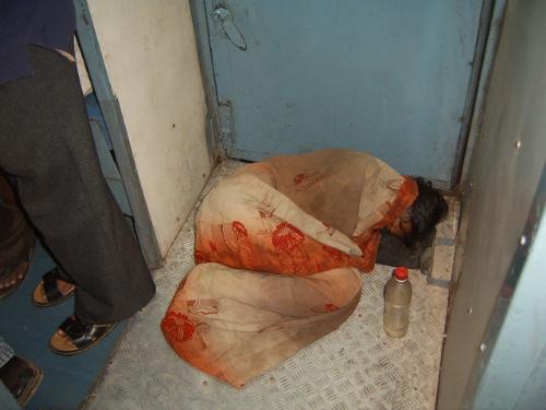 Homeless - This photograph is of a girl draped in saree sleeping in a train compartment. The homeless children, who are regularly exploited.
Homeless - This photograph is of a girl draped in saree sleeping in a train compartment. The homeless children, who are regularly exploited.