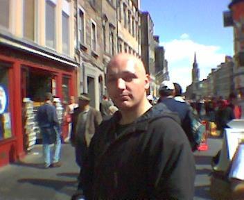 me in edinburgh - this was taken when I was living in edinburgh and working at the edinburgh tattoo :)