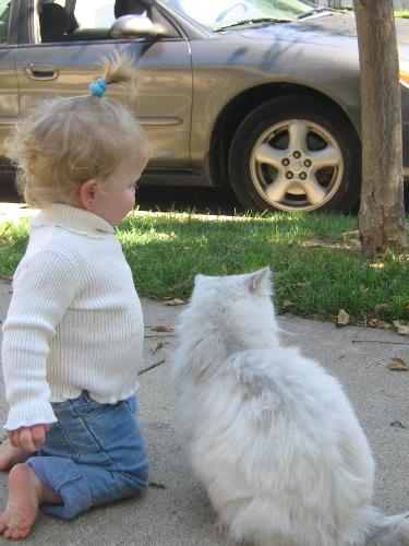 Love - This is my daughter and our cat that passed away a couple weeks ago.