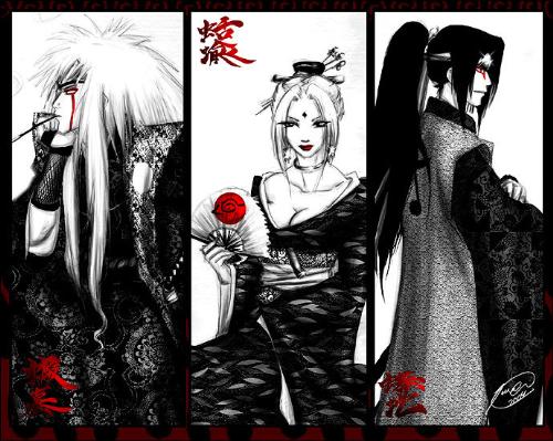 Sannin - Naruto's Jiraiya, Tsunade, and Orochimaru artwork