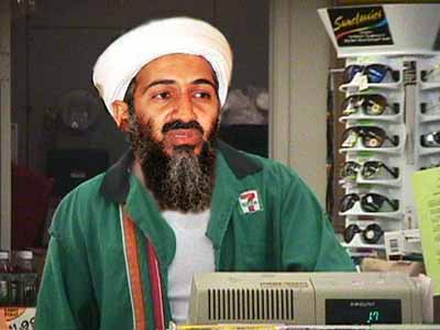 Bin Laden seen at 7-11 - Picture of Bin Ladenworking at 7-11