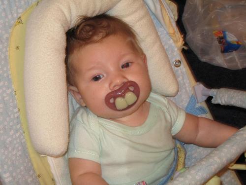 Hillbilly Baby - My baby with the hillbilly binki! She's so cute