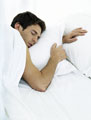 Man Sleeping on the Left - This is a photo of a man sleeping on his left. This is my sleeping posture too. By the way, I am right handed. Pobably sleep posture has something to do with 'handedness'!