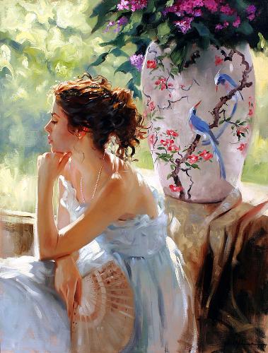 Beauty reflected in a painting - This is a painting that I love, and so i decuded to put it up.