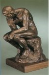 Rodin's 'The Thinker' - photo of the bronze statue 'The Thinker' by Auguste Rodin