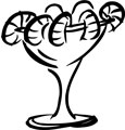 Shrimp Cocktail  - Shrimp Cocktail - black and white