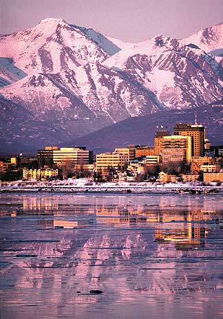 Anchorage - This is a city view of Anchorage Alaska
