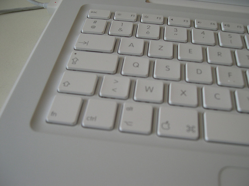Apple Mac & MacBook pt. 11 - A great close up of the very soft keyboard of a mac book.