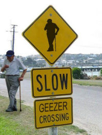 heehee - geezer crossing