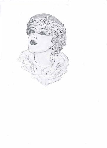 portrait - i made this draw by a poster with crisina aguilera.i made it a year ago..