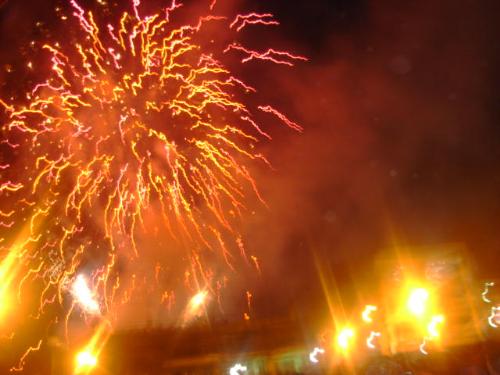 fireworks at Buglasan - One of the activities here in Dumaguete every October.