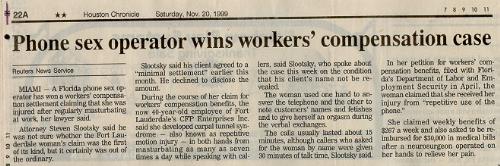 Phone Sex Operator Lawsute Article. - funny headline Phone Sex Operator Lawsute Article. - funny headline