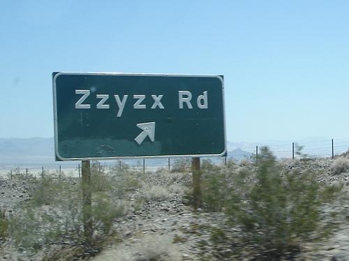 road sign.... - we found this down exp. 40! just thought it was wierd!!