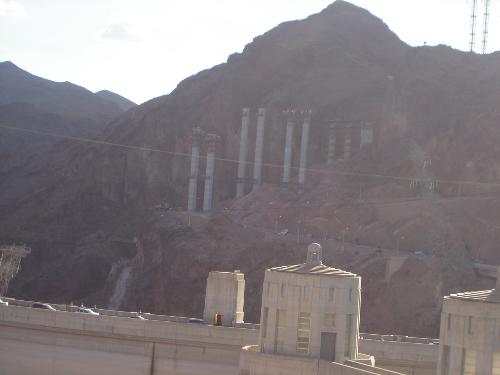 Cunstruction on Hoover Dam! - traffic wasn't too bad!
