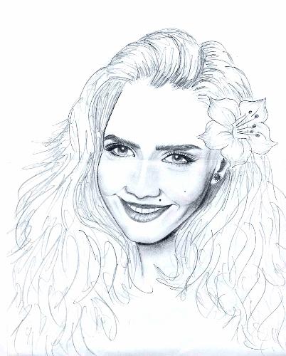 portrait - i made it...is a little old.do u know who's the girl?