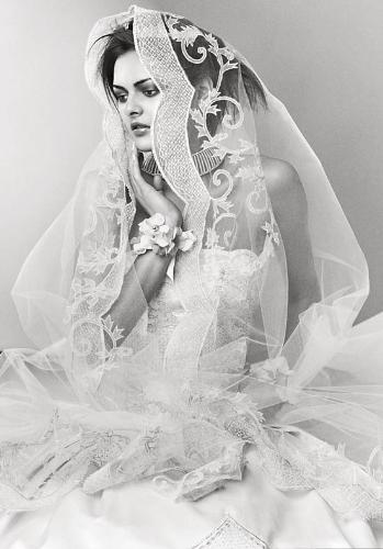goth bride - i love her expression.