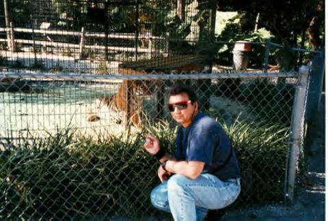 Me and Misty - Misty is a tigress I know.