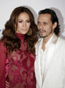 Jennifer Lopez and Mark Anthony - Lopez has been in two short-lived marriages. The first one, which was with Ojani Onoa, ended in divorce in 1998 after 21 months, and the second, in 2001-2002, was with Cris Judd, her former backup dancer. Between marriages, in 1999-2000, she dated singer and designer P. Diddy, breaking up after a shooting incident in a New York night club. Recently, Lopez has been engaged to Ben Affleck, but the marriage planned for September 13, 2003 was called off a few days before the event.