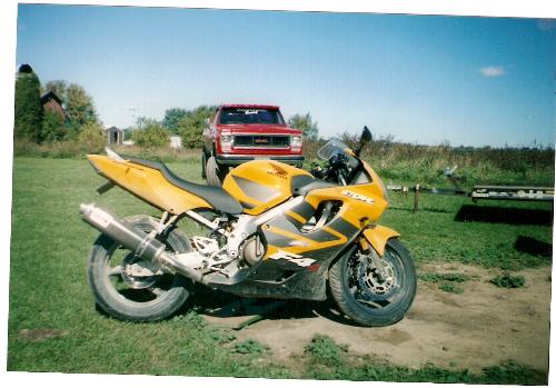 The neighbors sweet ride - this is our neighbors..he stores it at our house and we can take it whenever we want.